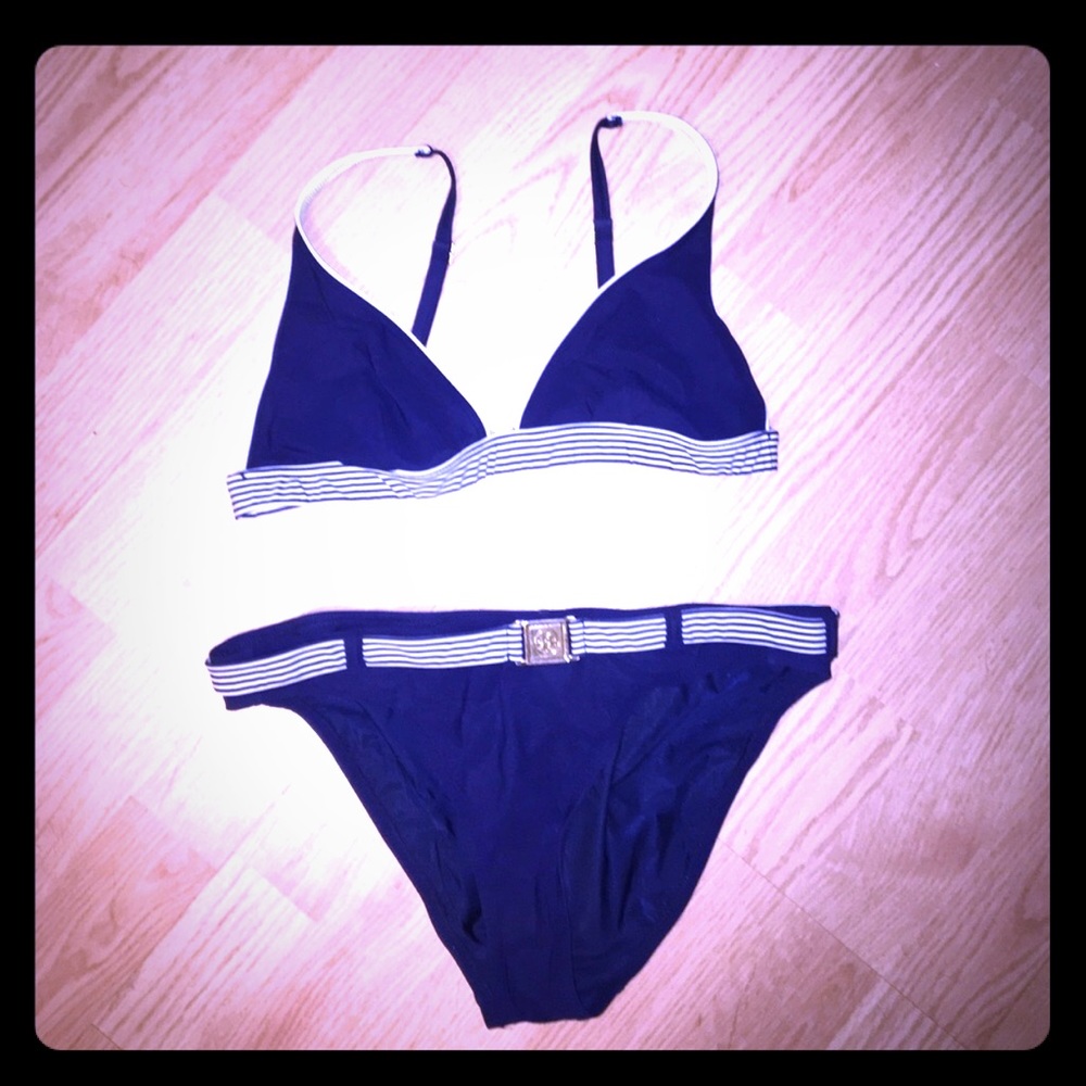 Tory Burch Navy Bikini